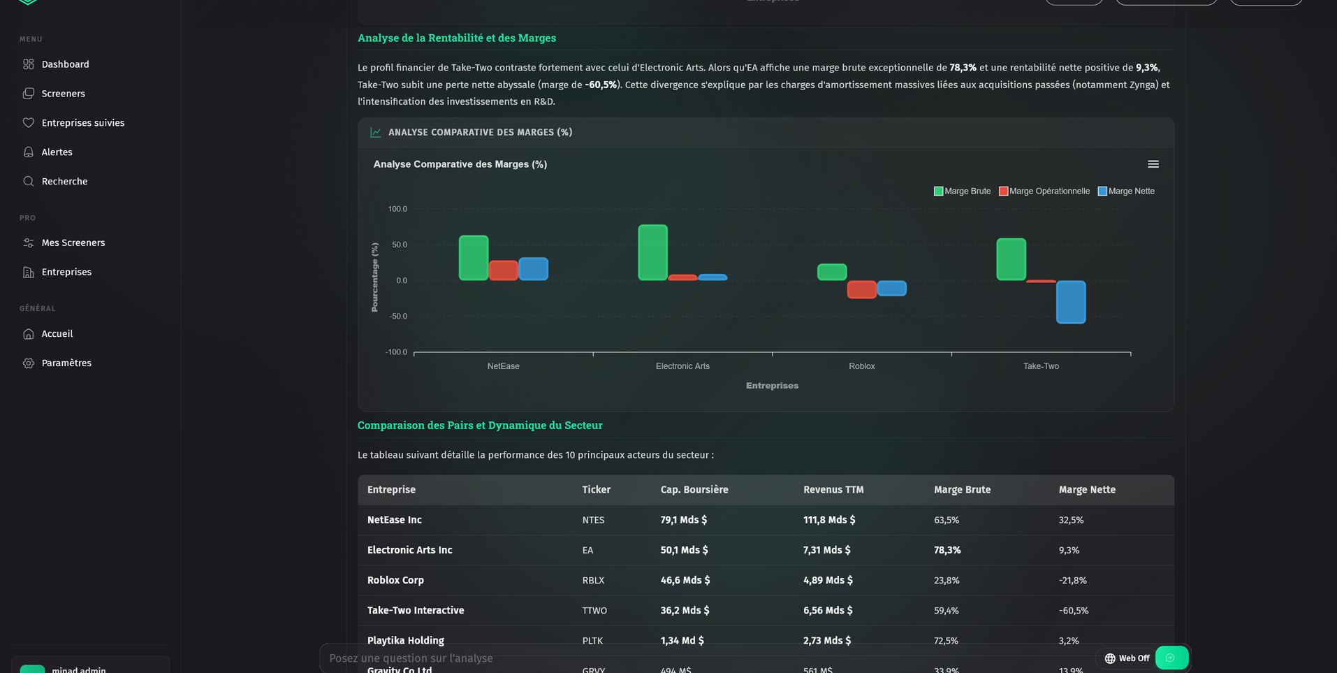 OpenData Finance platform - AI-powered financial analytics dashboard